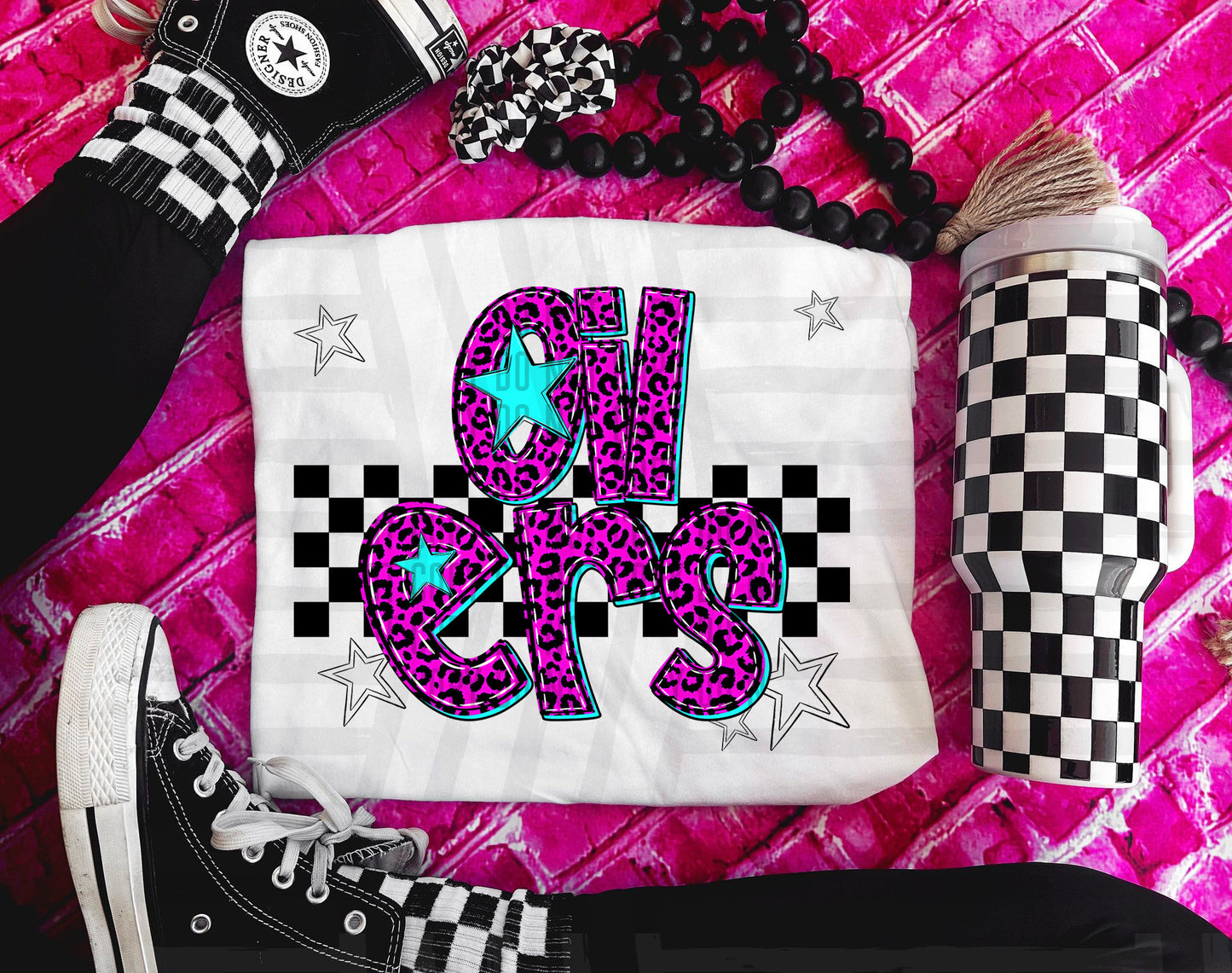 Pink checks - Dropdown + CUSTOM - Digital Download 300DPI PNG FILE