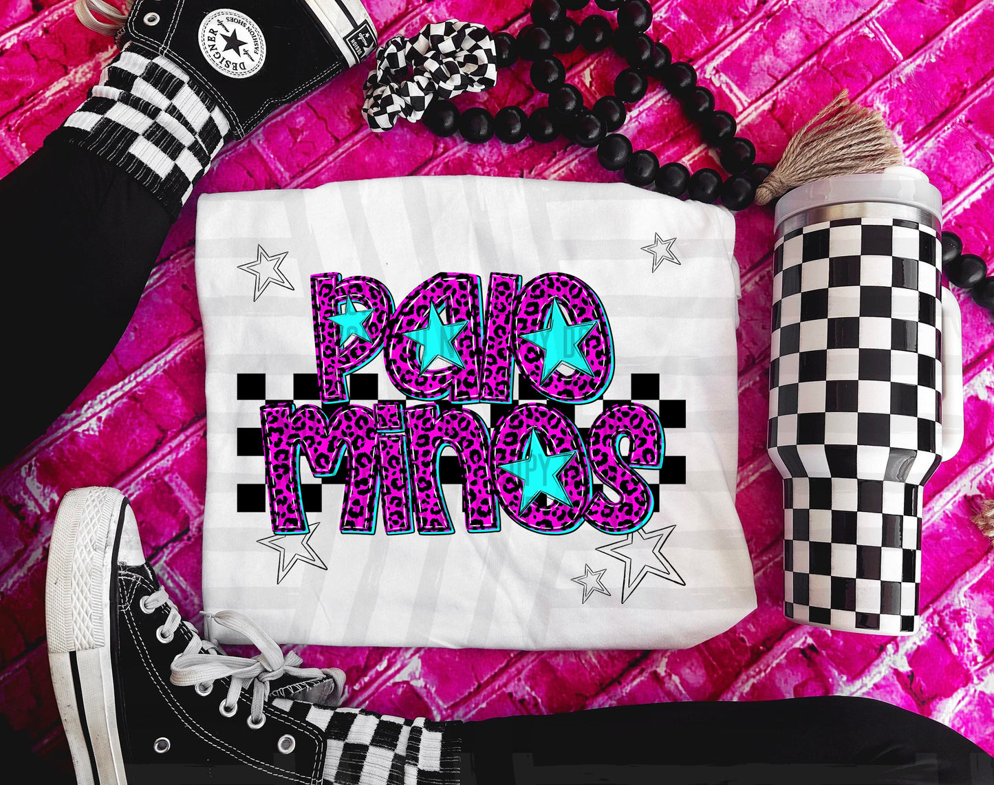 Pink checks - Dropdown + CUSTOM - Digital Download 300DPI PNG FILE