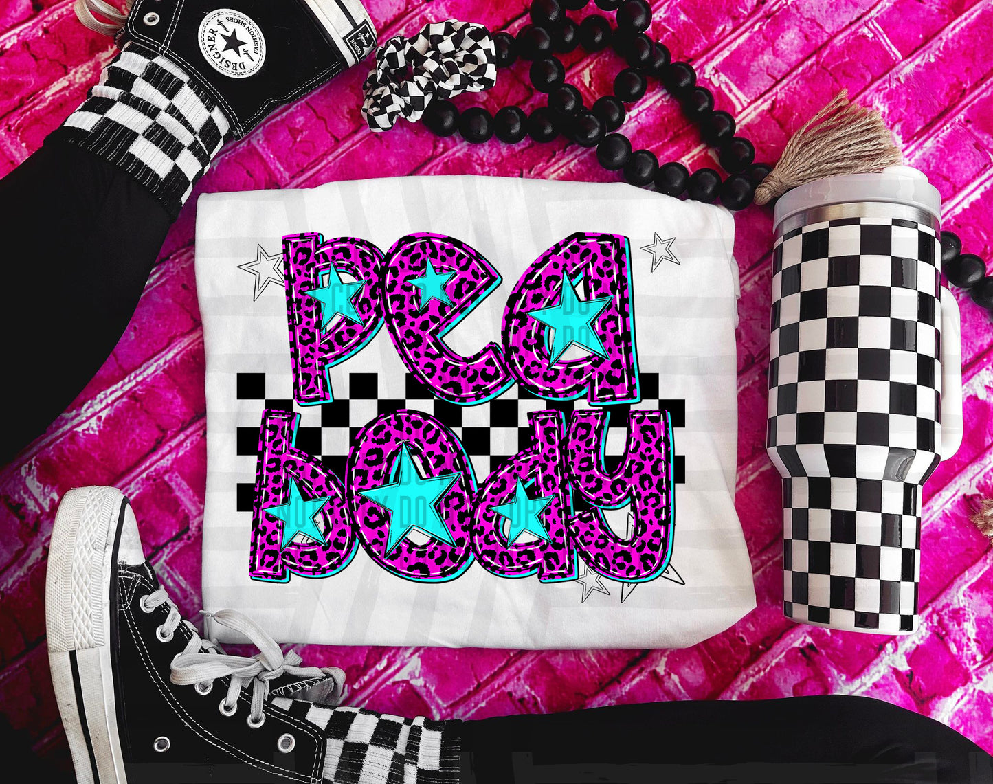 Pink checks - Dropdown + CUSTOM - Digital Download 300DPI PNG FILE