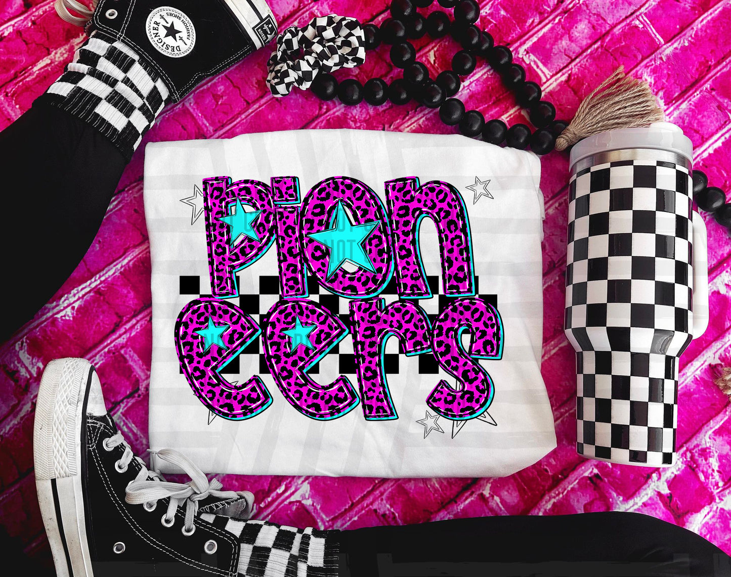Pink checks - Dropdown + CUSTOM - Digital Download 300DPI PNG FILE