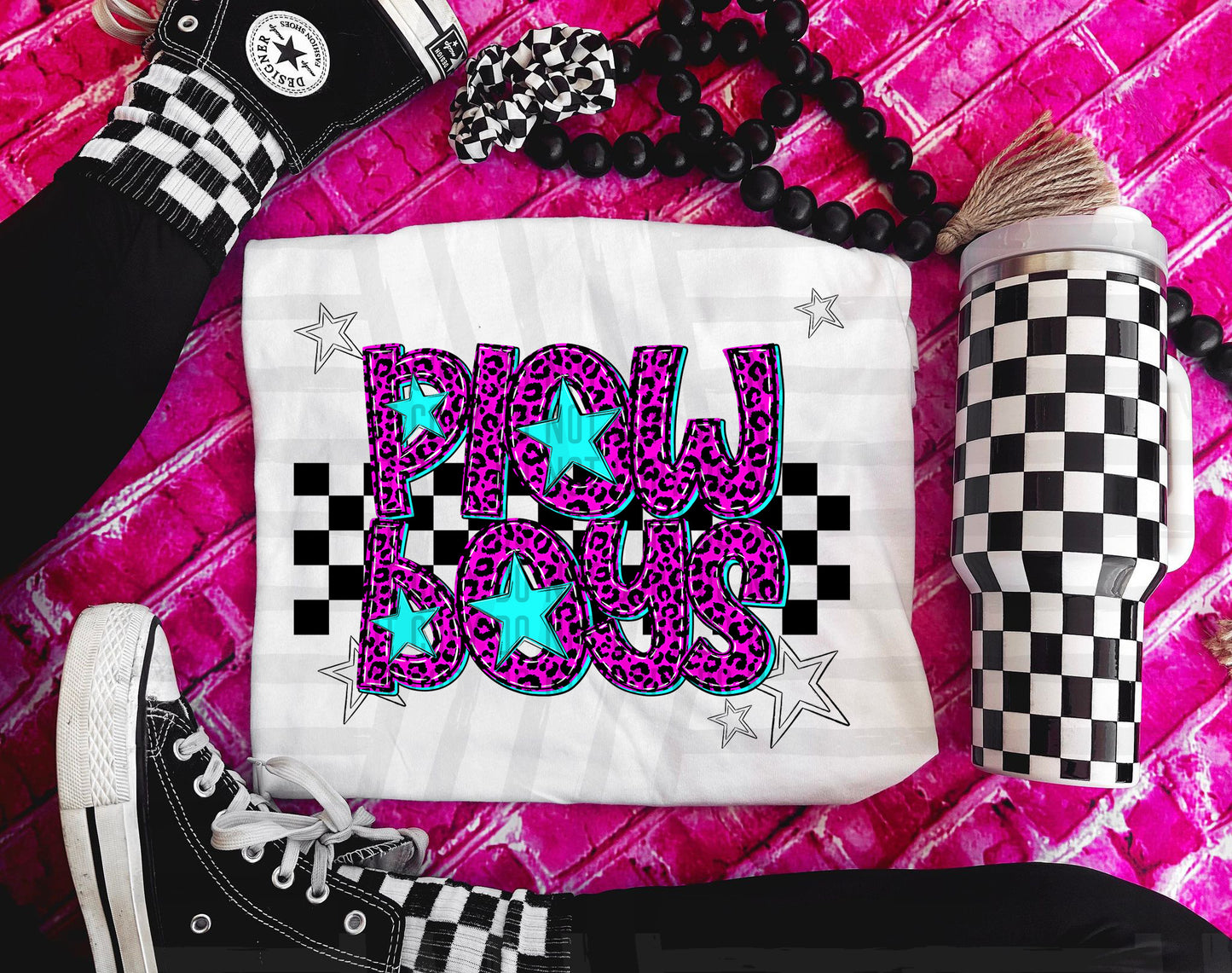 Pink checks - Dropdown + CUSTOM - Digital Download 300DPI PNG FILE