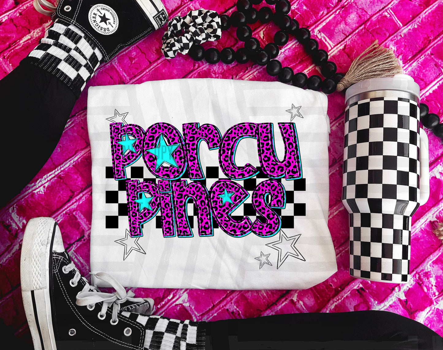 Pink checks - Dropdown + CUSTOM - Digital Download 300DPI PNG FILE