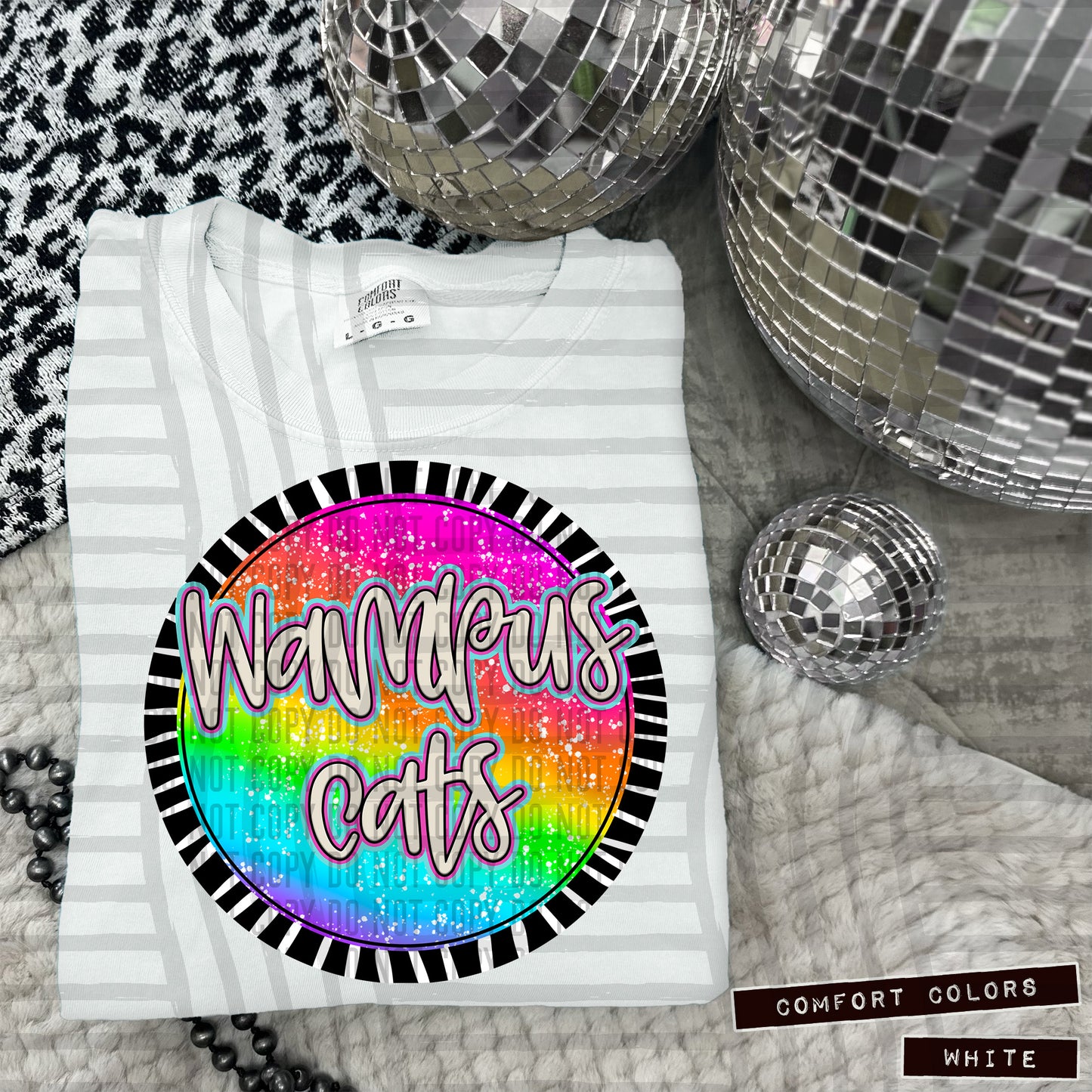 Rainbow Splatter Circles Mascots - Digital Download 300DPI PNG FILE