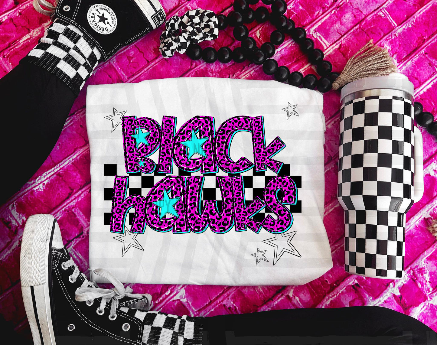 Pink checks - Dropdown + CUSTOM - Digital Download 300DPI PNG FILE