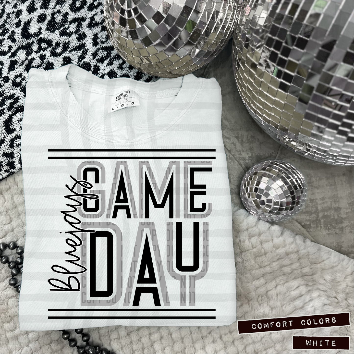 TWO TONED GAME DAY - Dropdown + CUSTOM - Digital Download 300DPI PNG FILE