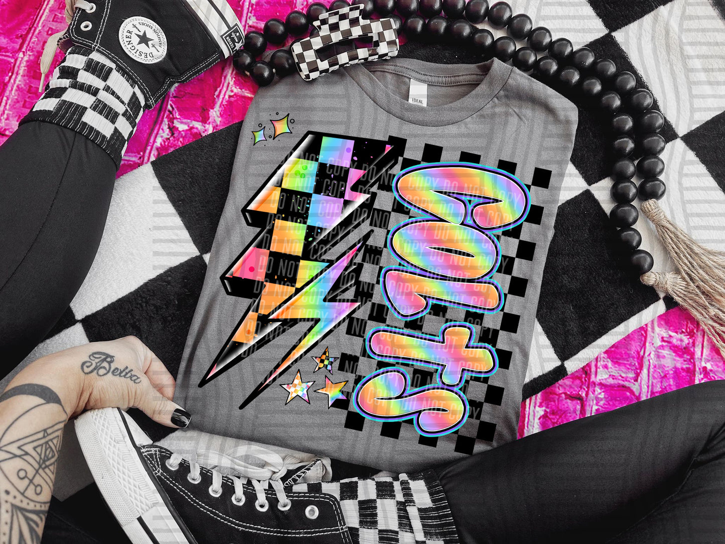 Neon Side Bolt <3- Dropdown + CUSTOM Digital Download 300DPI PNG FILE