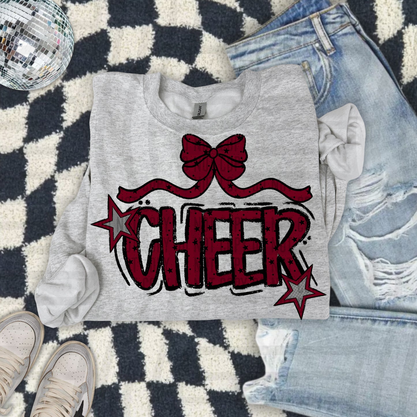 Cheer Bow - Choose your color - Digital Download 300DPI PNG FILE