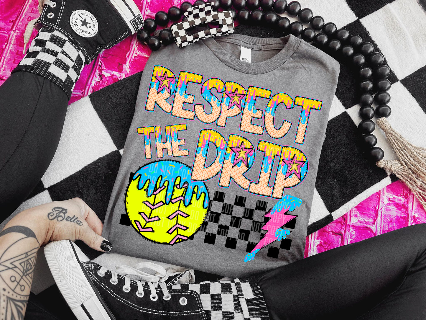 RESPECT THE DRIP - Dropdown Digital Download 300DPI PNG FILE