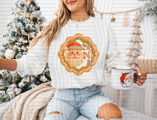 FAUX YARN SANTA CLAUS - 300DPI PNG FILE