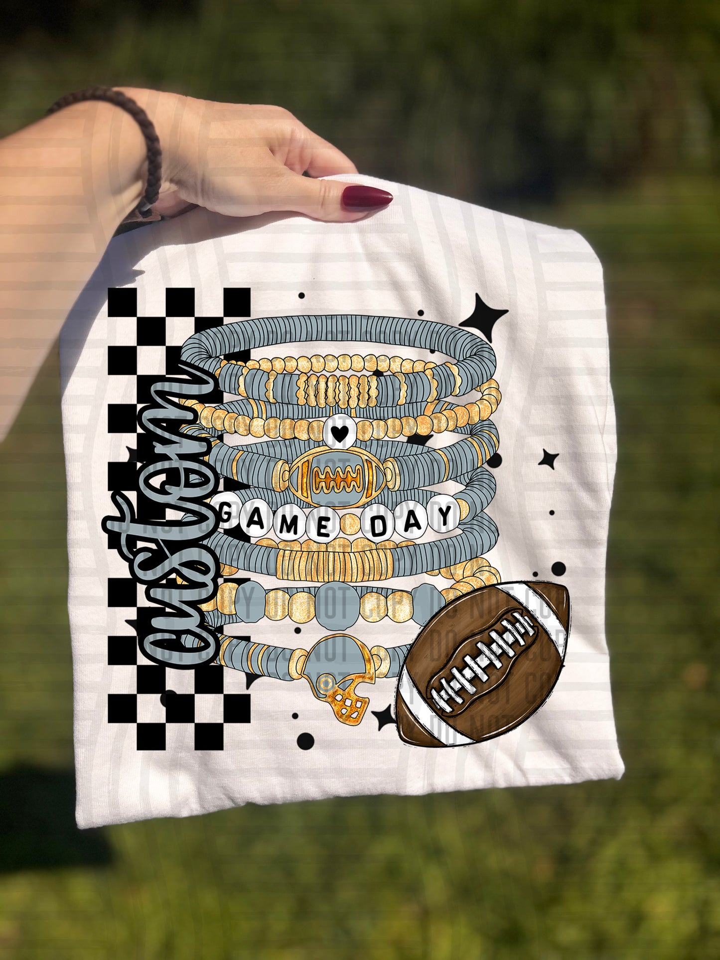 CUSTOM GAME DAY BRACELET - Digital download 300DPI PNG FILE