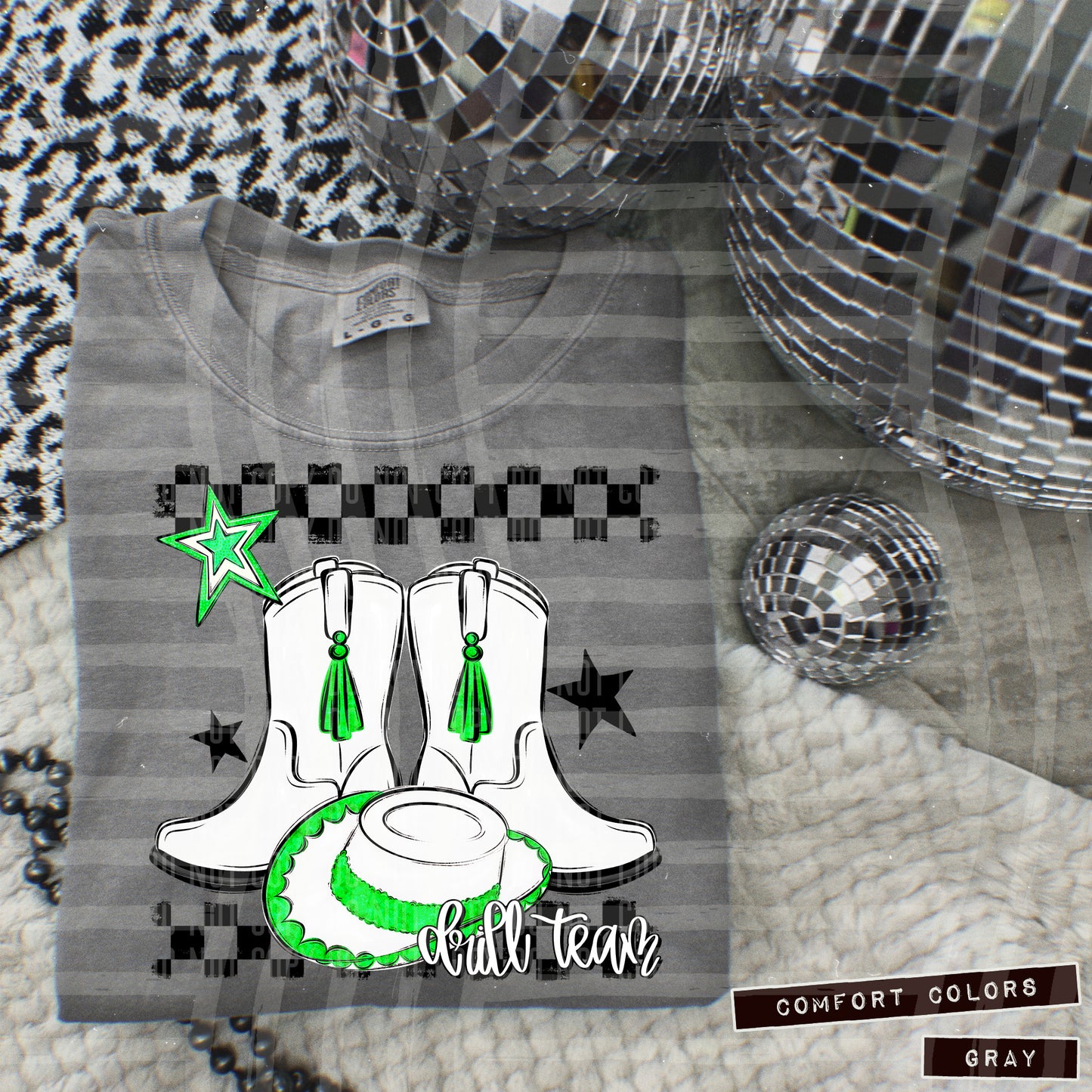 Drill Team - Boot/hat Collage - Can add names - not for digital resale- Color Dropdown Digital Download 300DPI PNG FILE