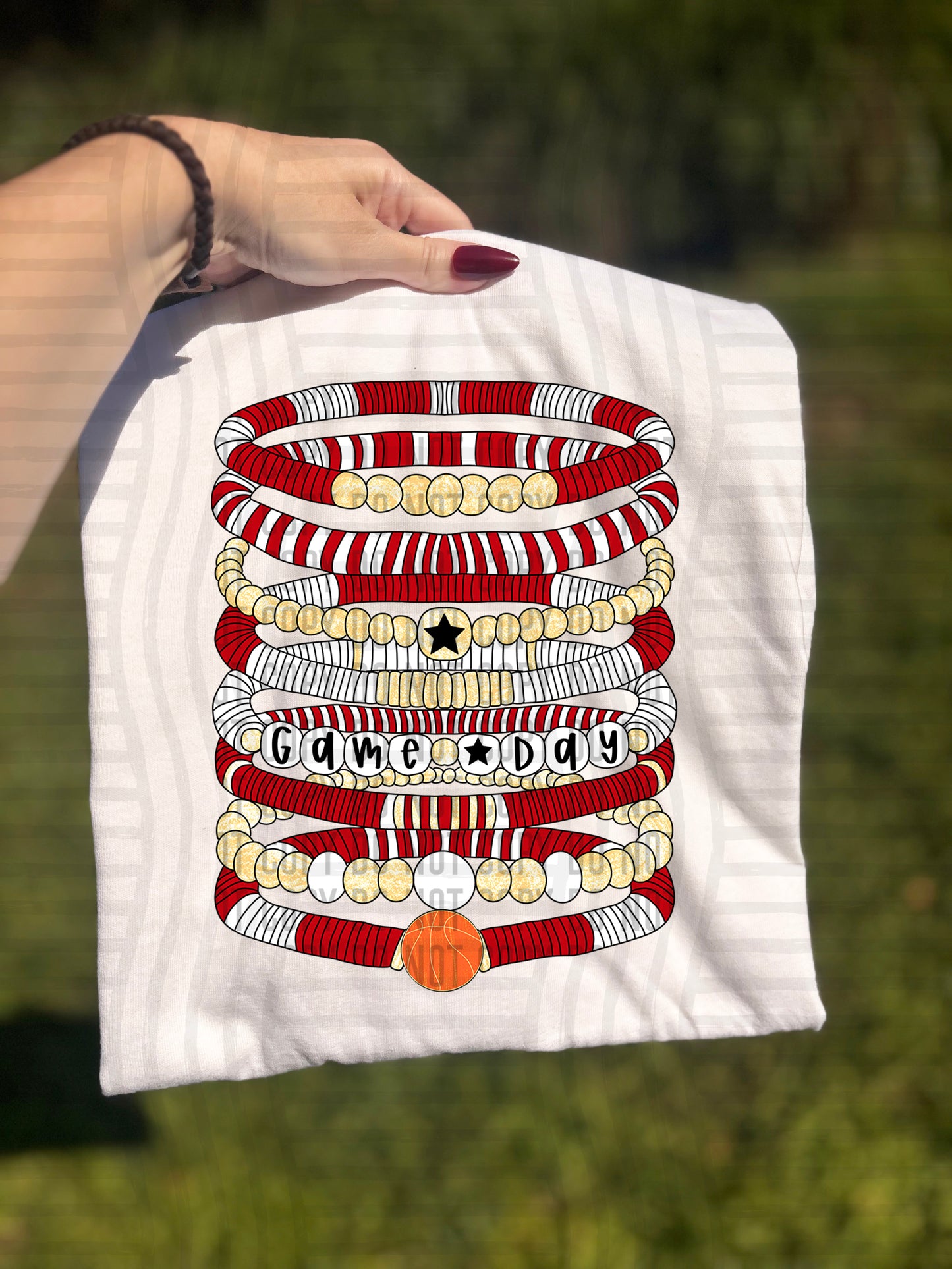 Bracelets - Basketball - Color Dropdown Digital Download 300DPI PNG FILE