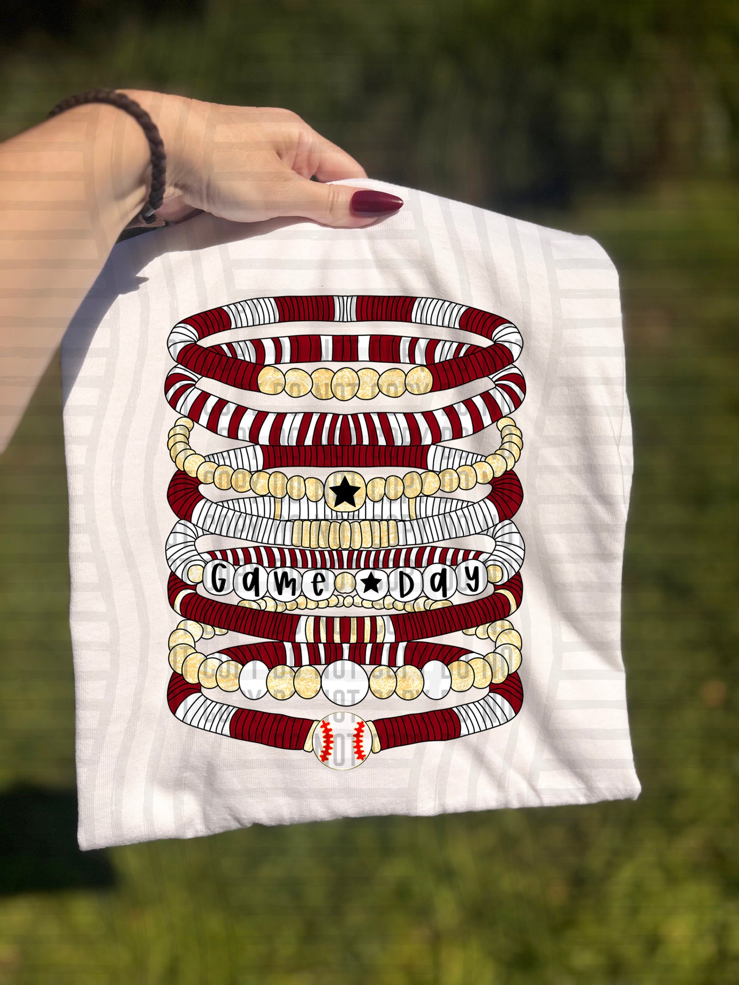 Bracelets - Baseball - Color Dropdown Digital Download 300DPI PNG FILE