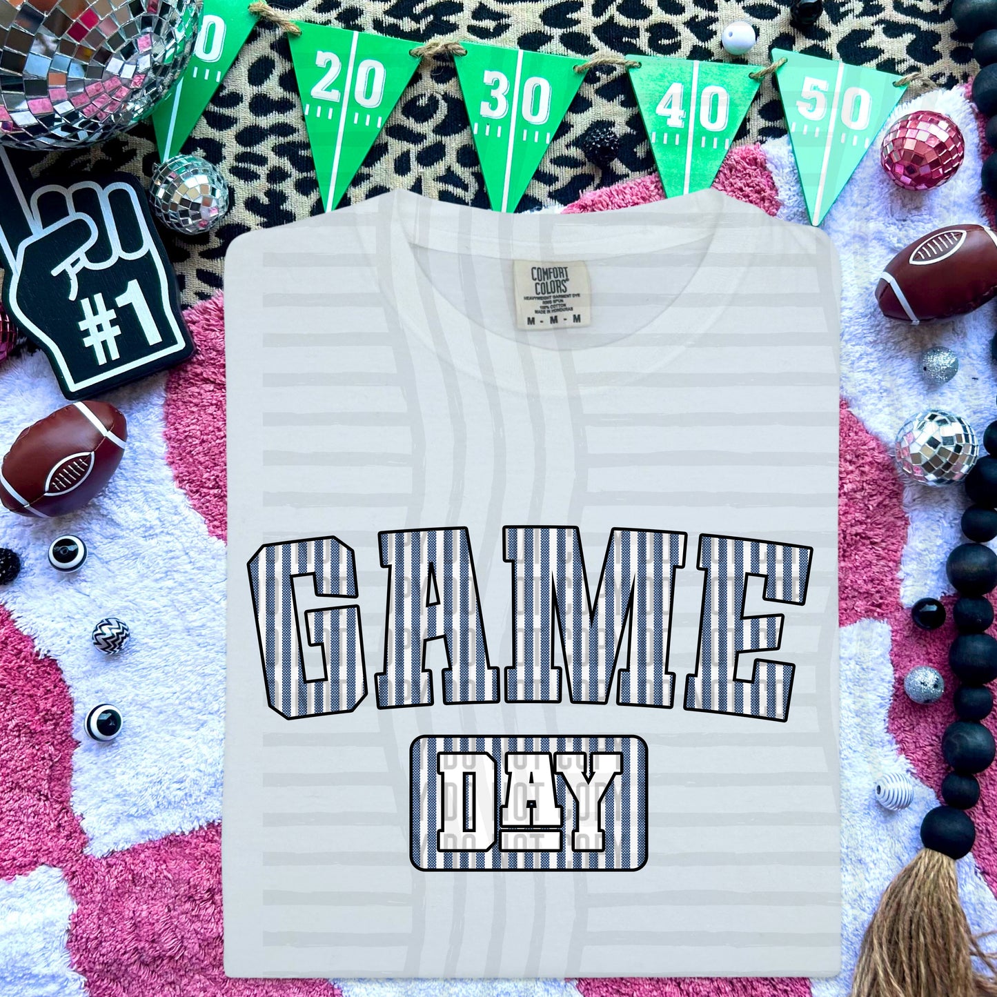 Game Day Seersucker - Color Dropdown Digital Download 300DPI PNG FILE