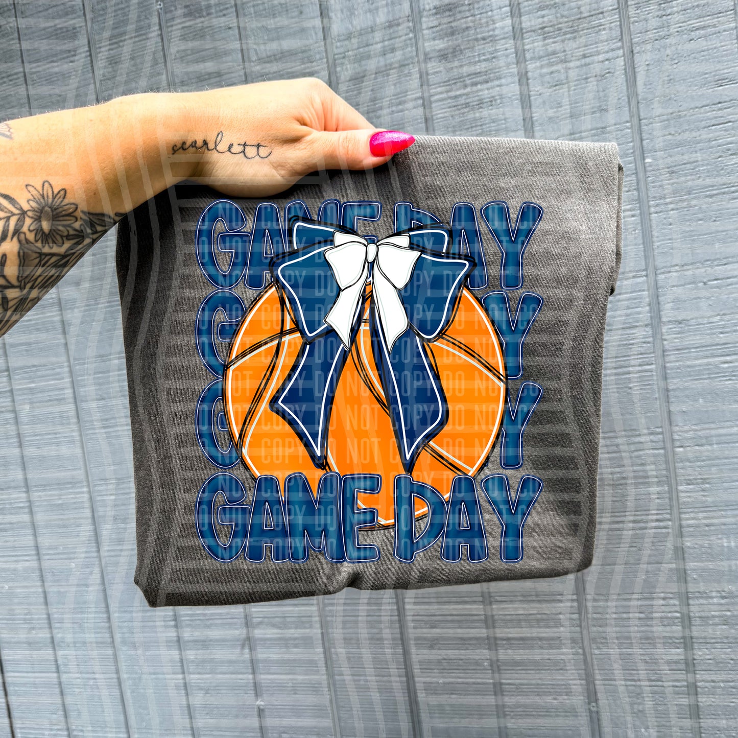 BASKETBALL - GAME DAY - Color Dropdown Digital Download 300DPI PNG FILE