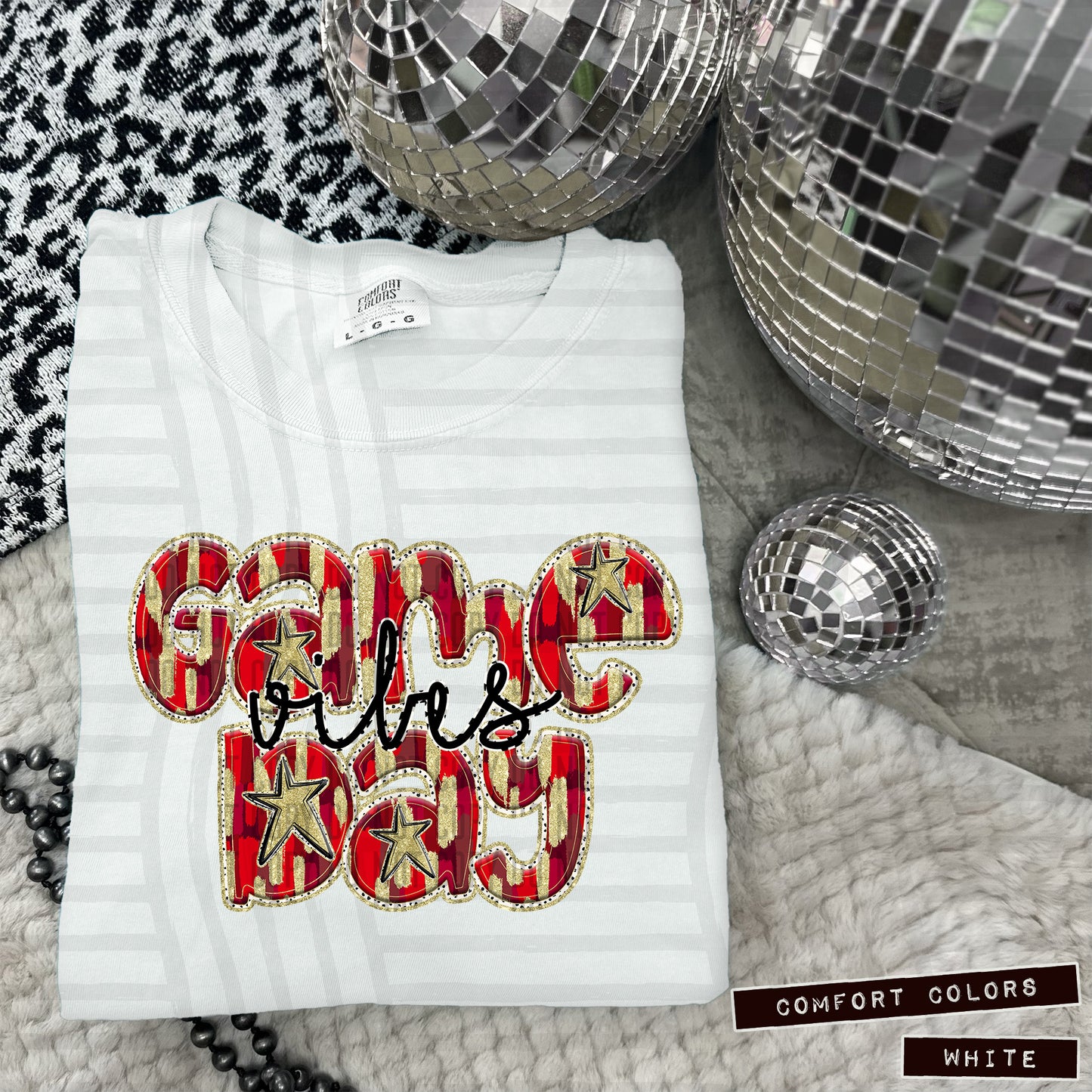 GAME DAY vibes (Brushstrokes) - Digital download 300DPI PNG FILE