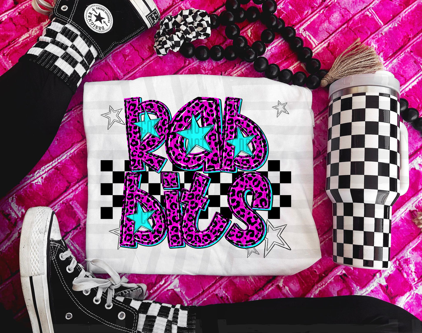 Pink checks - Dropdown + CUSTOM - Digital Download 300DPI PNG FILE