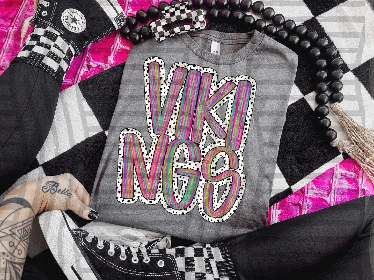 Pink Brushstrokes Dots - Dropdown + CUSTOM- Digital Download 300DPI PNG FILE