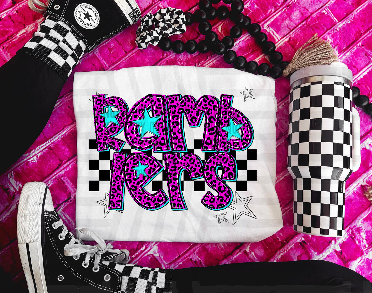 Pink checks - Dropdown + CUSTOM - Digital Download 300DPI PNG FILE