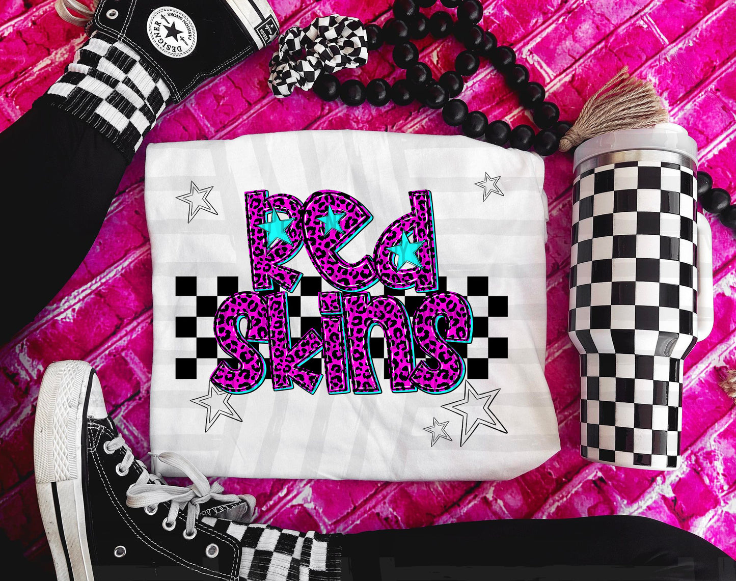 Pink checks - Dropdown + CUSTOM - Digital Download 300DPI PNG FILE