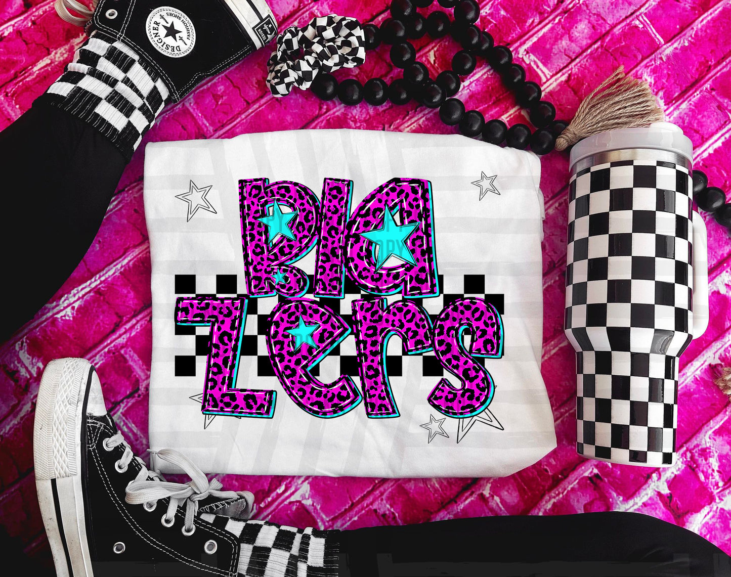 Pink checks - Dropdown + CUSTOM - Digital Download 300DPI PNG FILE