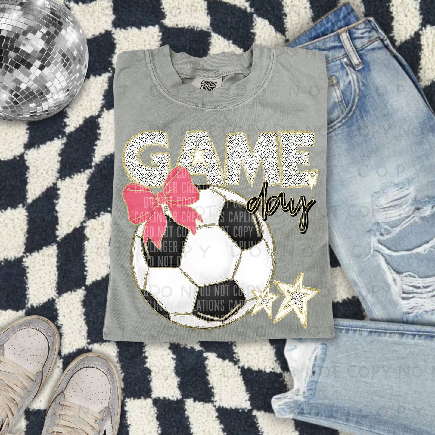 Game Day Soccer - Color Dropdown Digital Download 300DPI PNG FILE