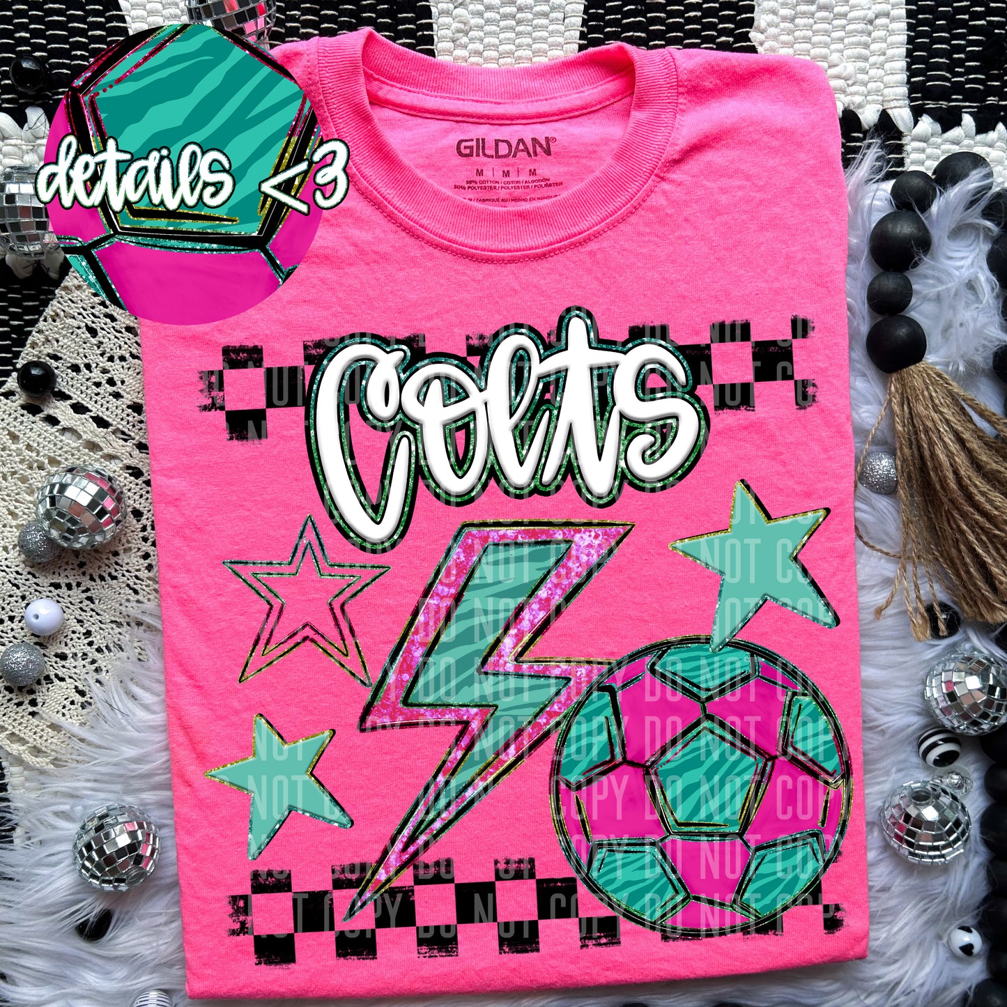 Soccer Rainbow Bolt - Dropdown Digital Download 300DPI PNG FILE