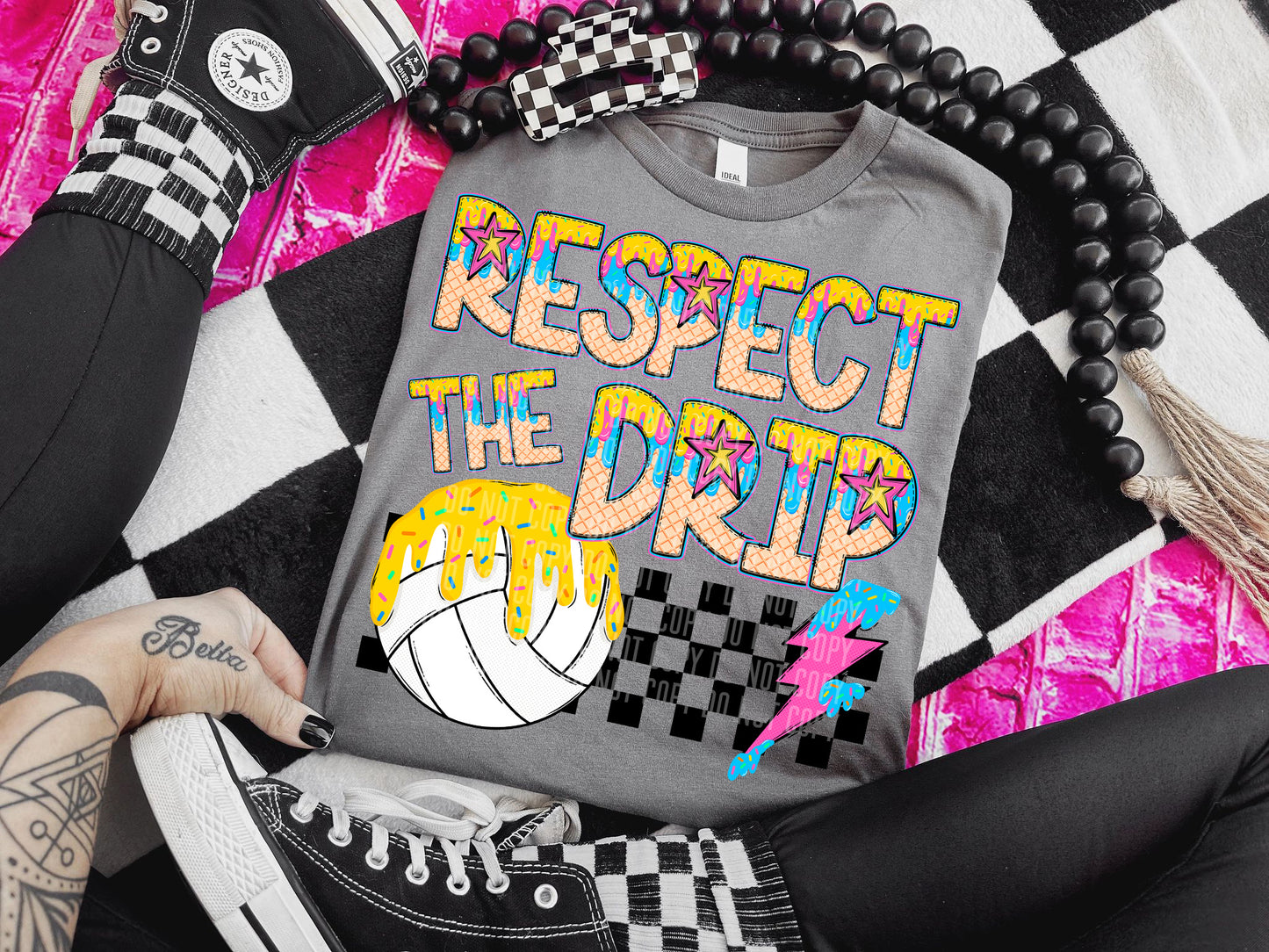RESPECT THE DRIP - Dropdown Digital Download 300DPI PNG FILE
