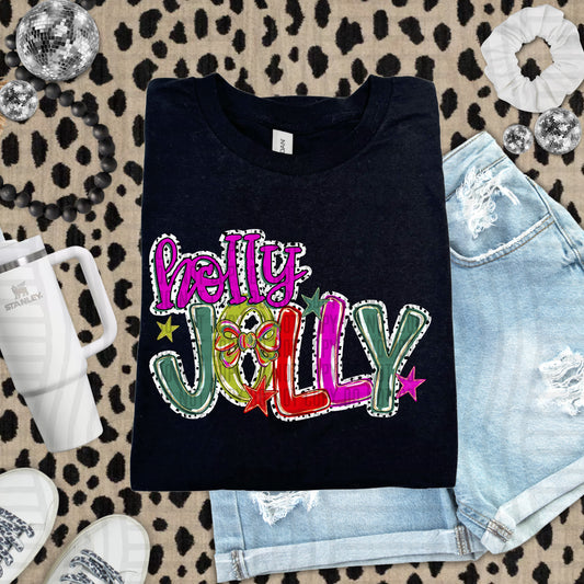 HOLLY JOLLY BOWS 2 DOTS - 300DPI PNG FILE