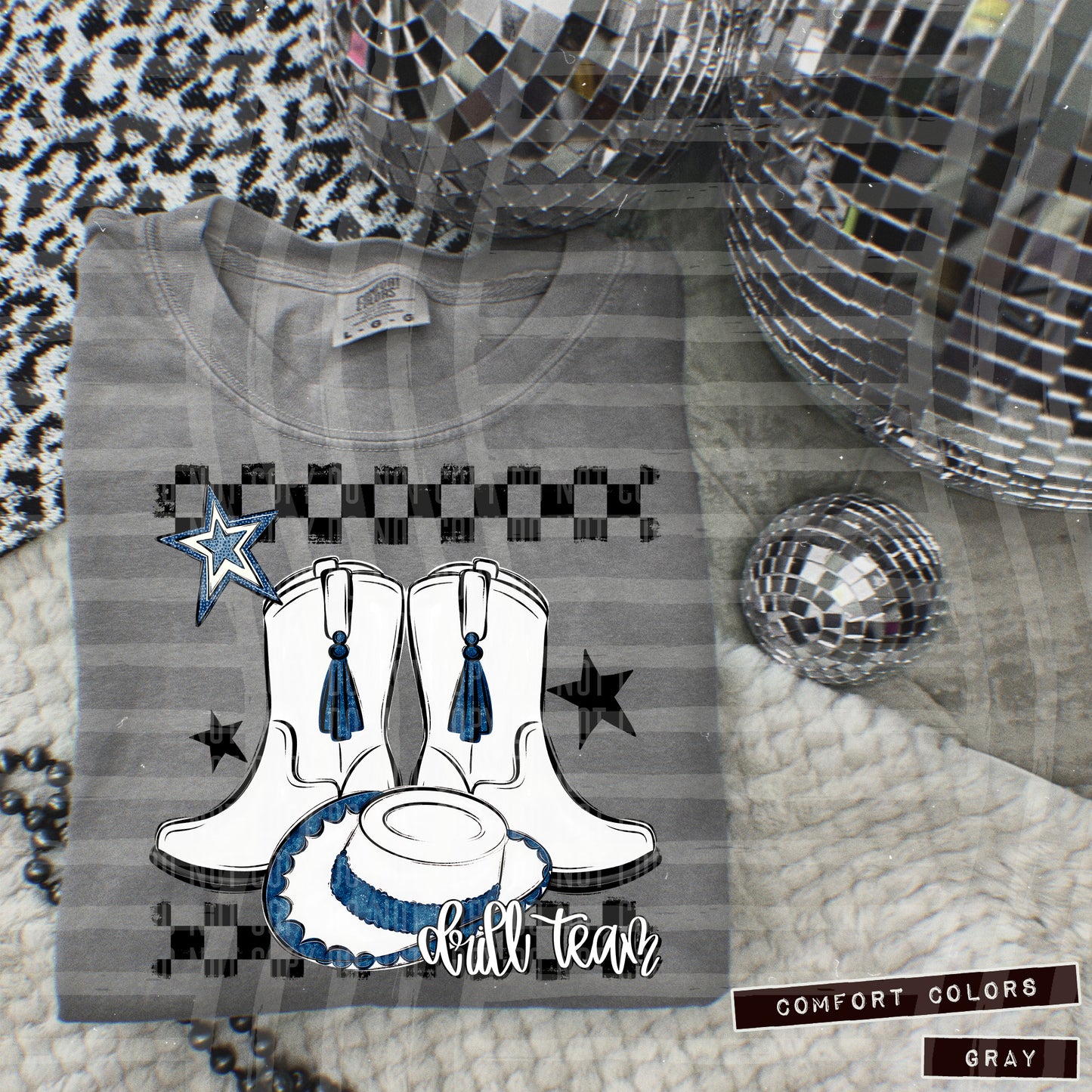 Drill Team - Boot/hat Collage - Can add names - not for digital resale- Color Dropdown Digital Download 300DPI PNG FILE