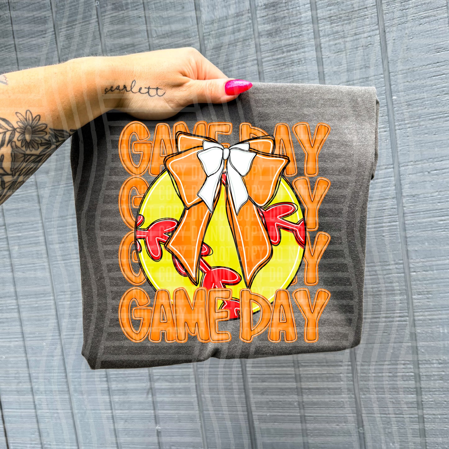 SOFTBALL - GAME DAY - Color Dropdown Digital Download 300DPI PNG FILE