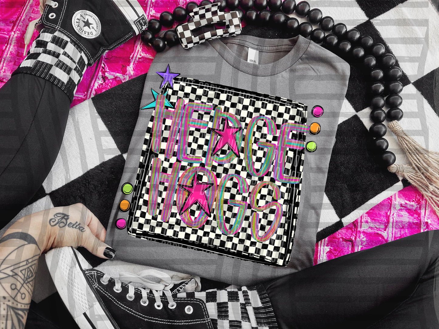 Pink Brushstrokes Preppy - Dropdown + CUSTOM- Digital Download 300DPI PNG FILE
