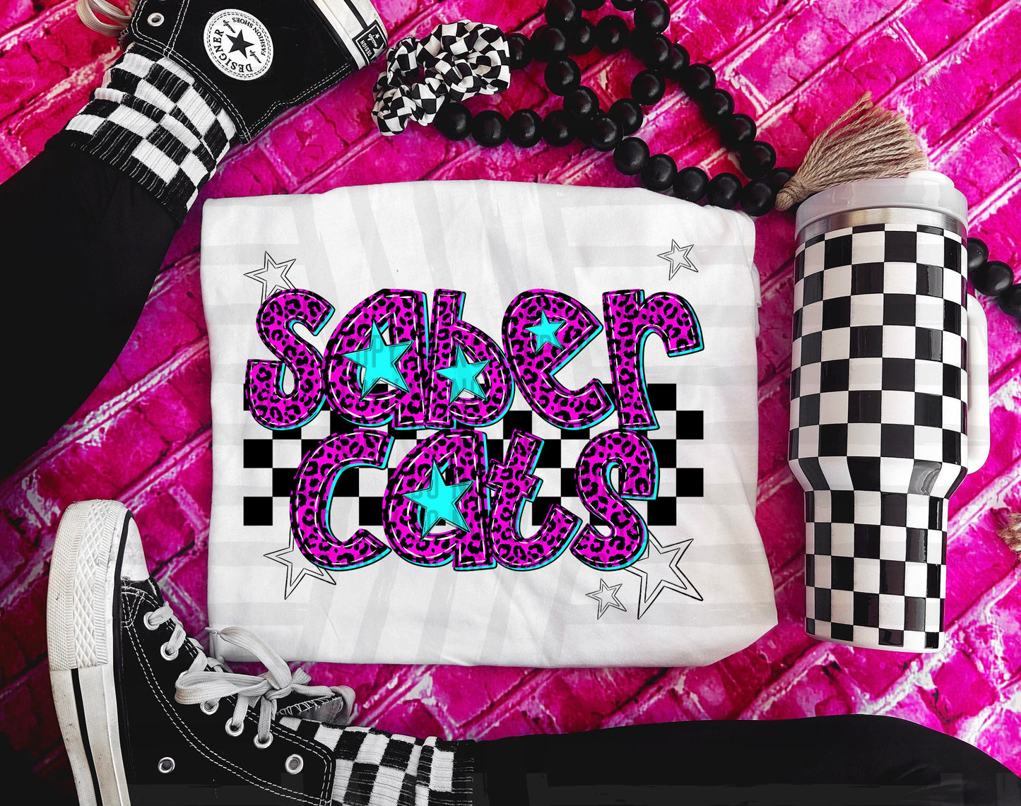 Pink checks - Dropdown + CUSTOM - Digital Download 300DPI PNG FILE
