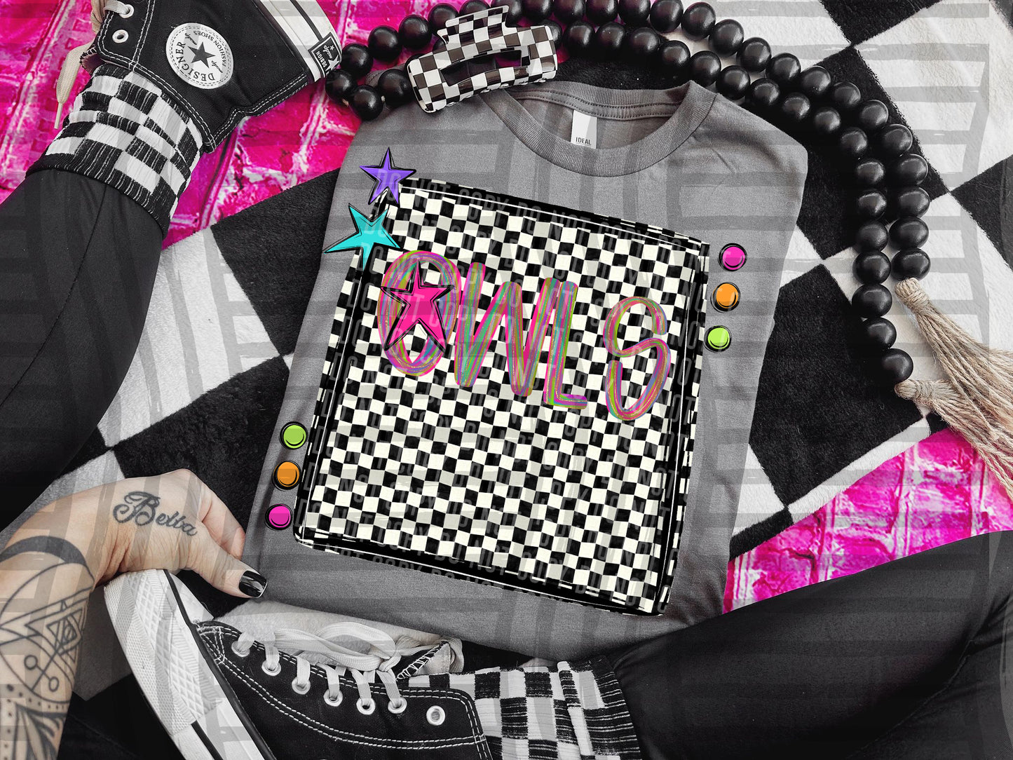Pink Brushstrokes Preppy - Dropdown + CUSTOM- Digital Download 300DPI PNG FILE