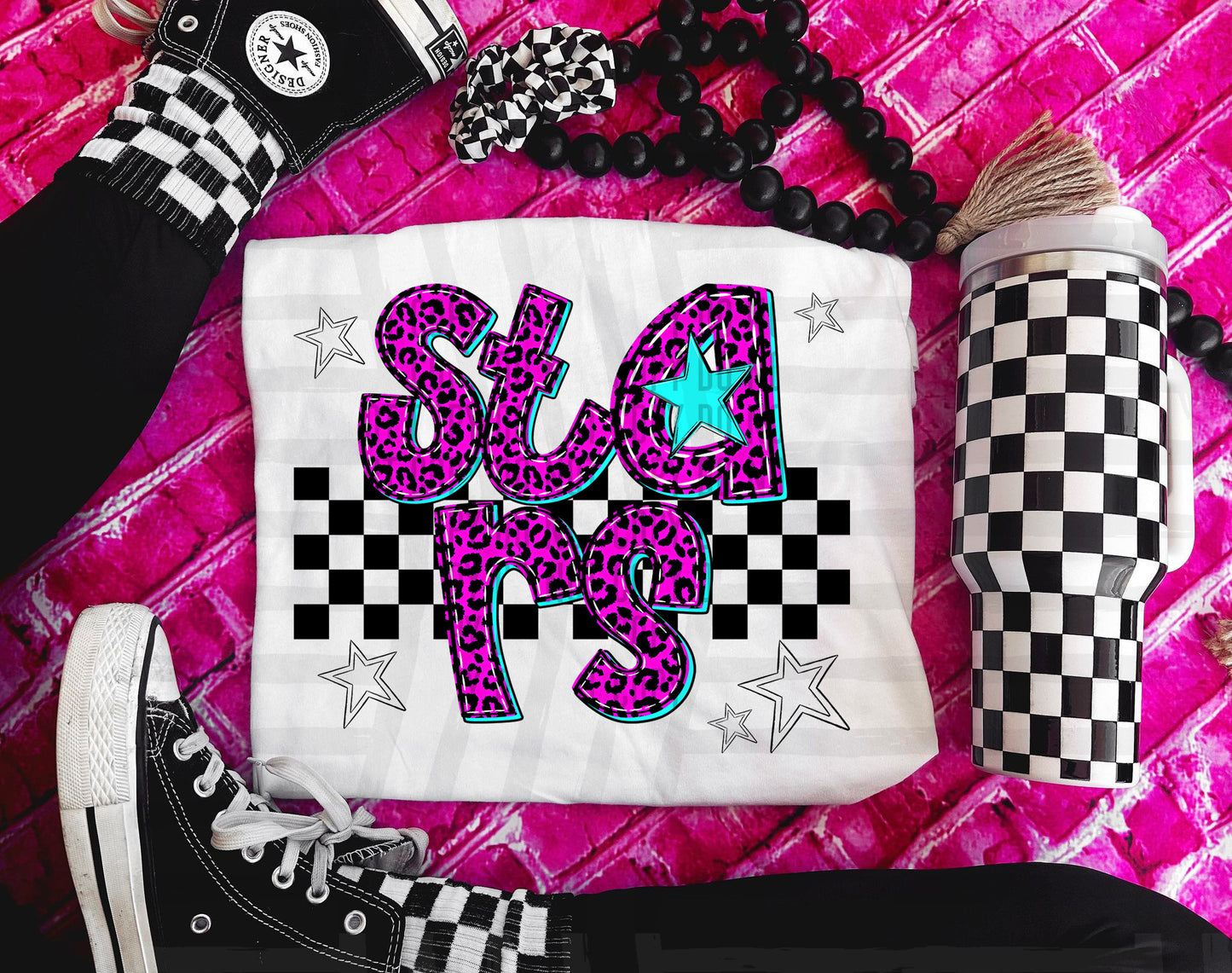 Pink checks - Dropdown + CUSTOM - Digital Download 300DPI PNG FILE