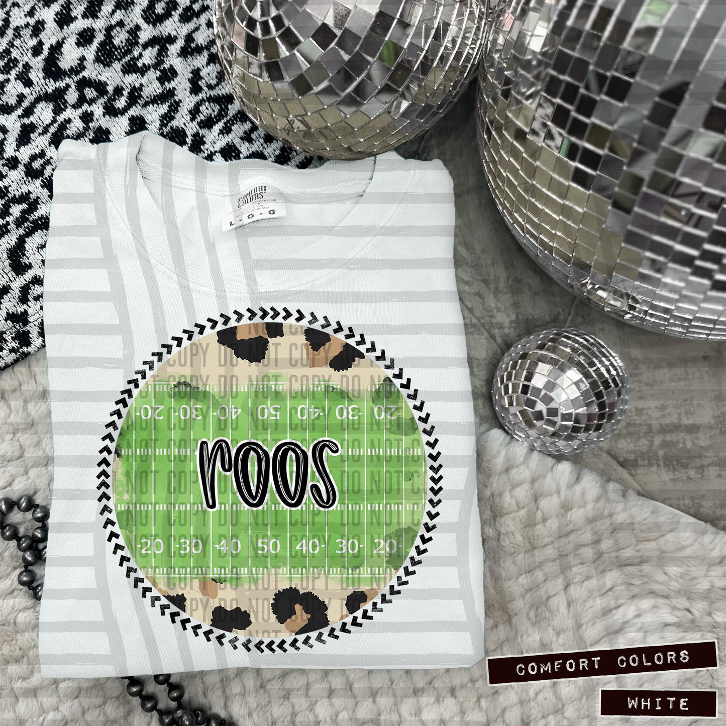 Leopard Football Circle Mascots Dropdown - Digital Download 300DPI PNG FILE
