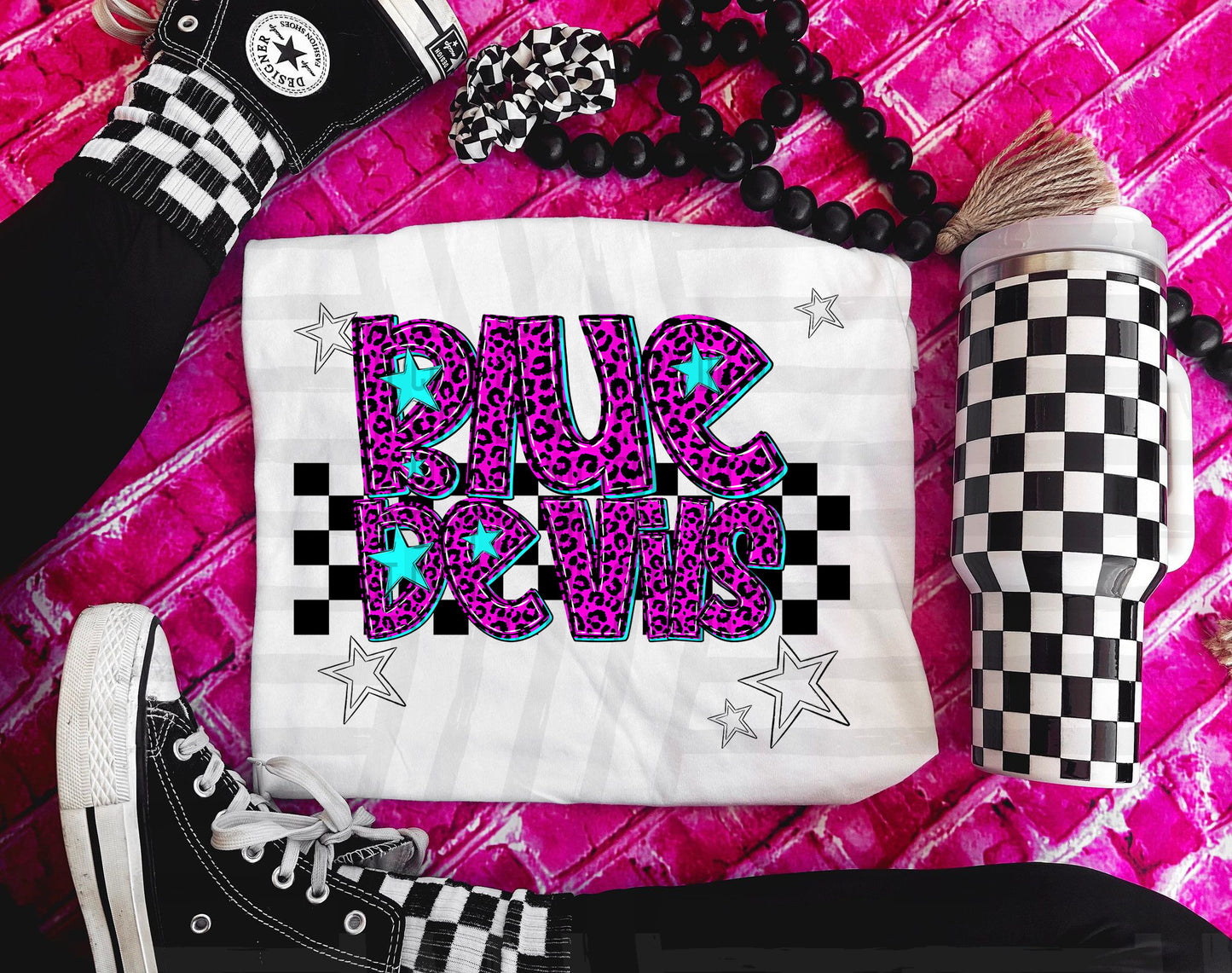 Pink checks - Dropdown + CUSTOM - Digital Download 300DPI PNG FILE