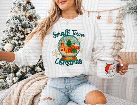 FAUX YARN SMALL TOWN CHRISTMAS - 300DPI PNG FILE