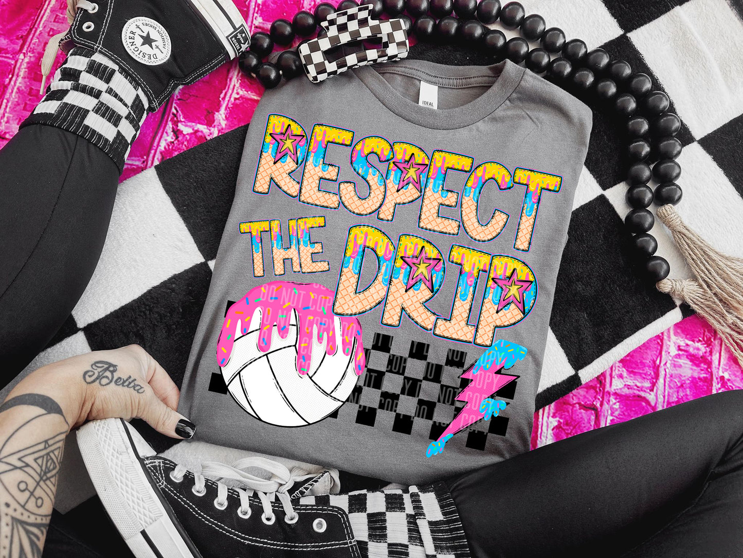 RESPECT THE DRIP - Dropdown Digital Download 300DPI PNG FILE