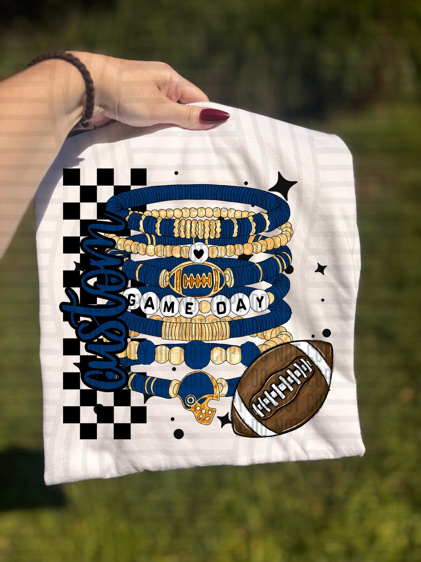 CUSTOM GAME DAY BRACELET - Digital download 300DPI PNG FILE