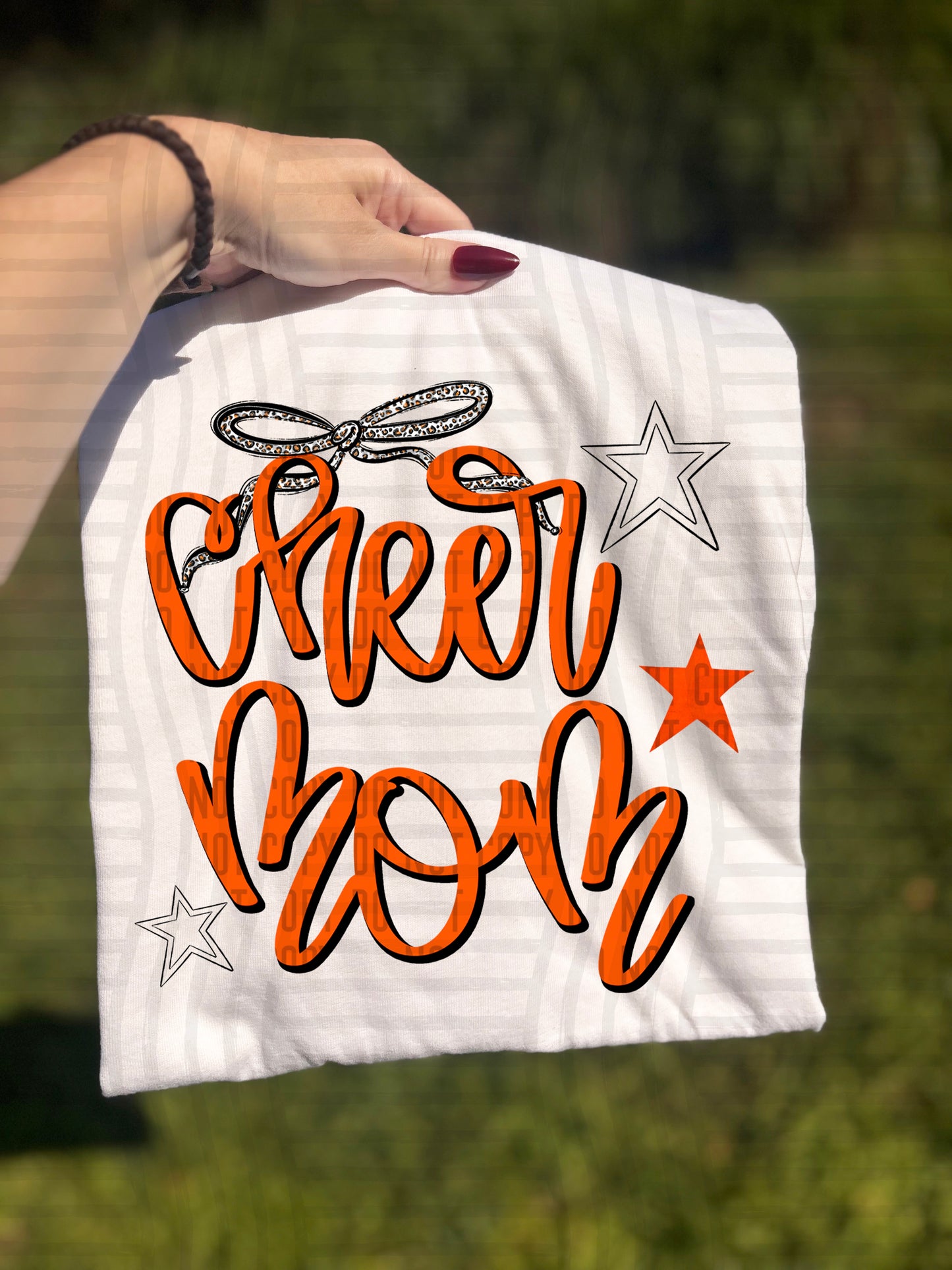Cheer Mom - Color Dropdown - Digital Download 300DPI PNG FILE