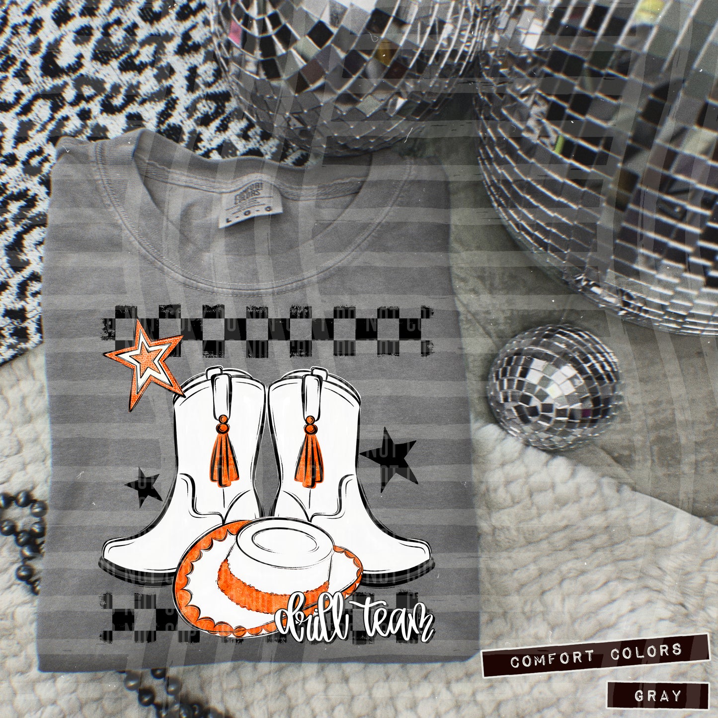 Drill Team - Boot/hat Collage - Can add names - not for digital resale- Color Dropdown Digital Download 300DPI PNG FILE