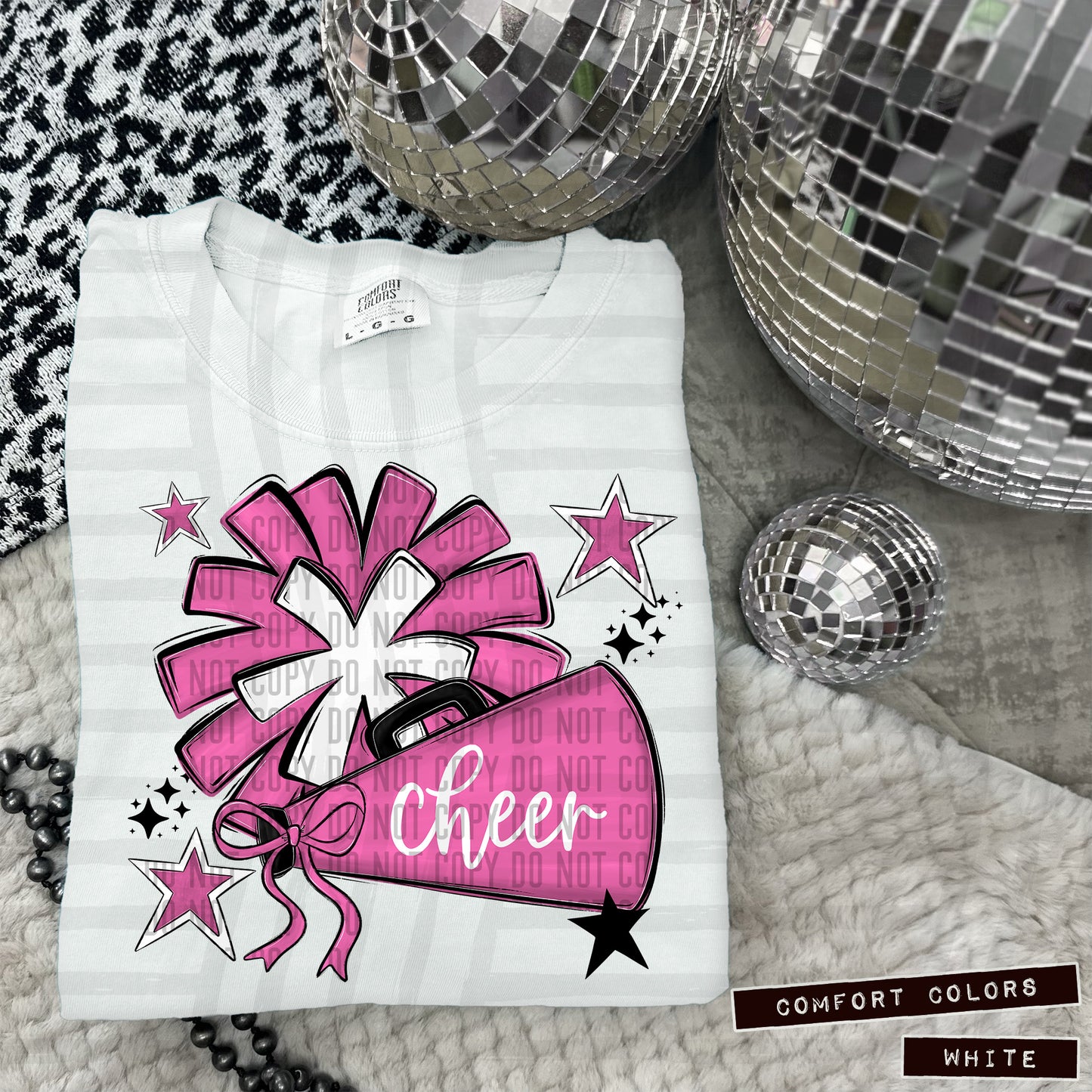 BLANK CHEER MEGAPHONE POM {NOT ELIGIBLE FOR DIGITAL RESALE} - Digital Download 300DPI PNG FILE