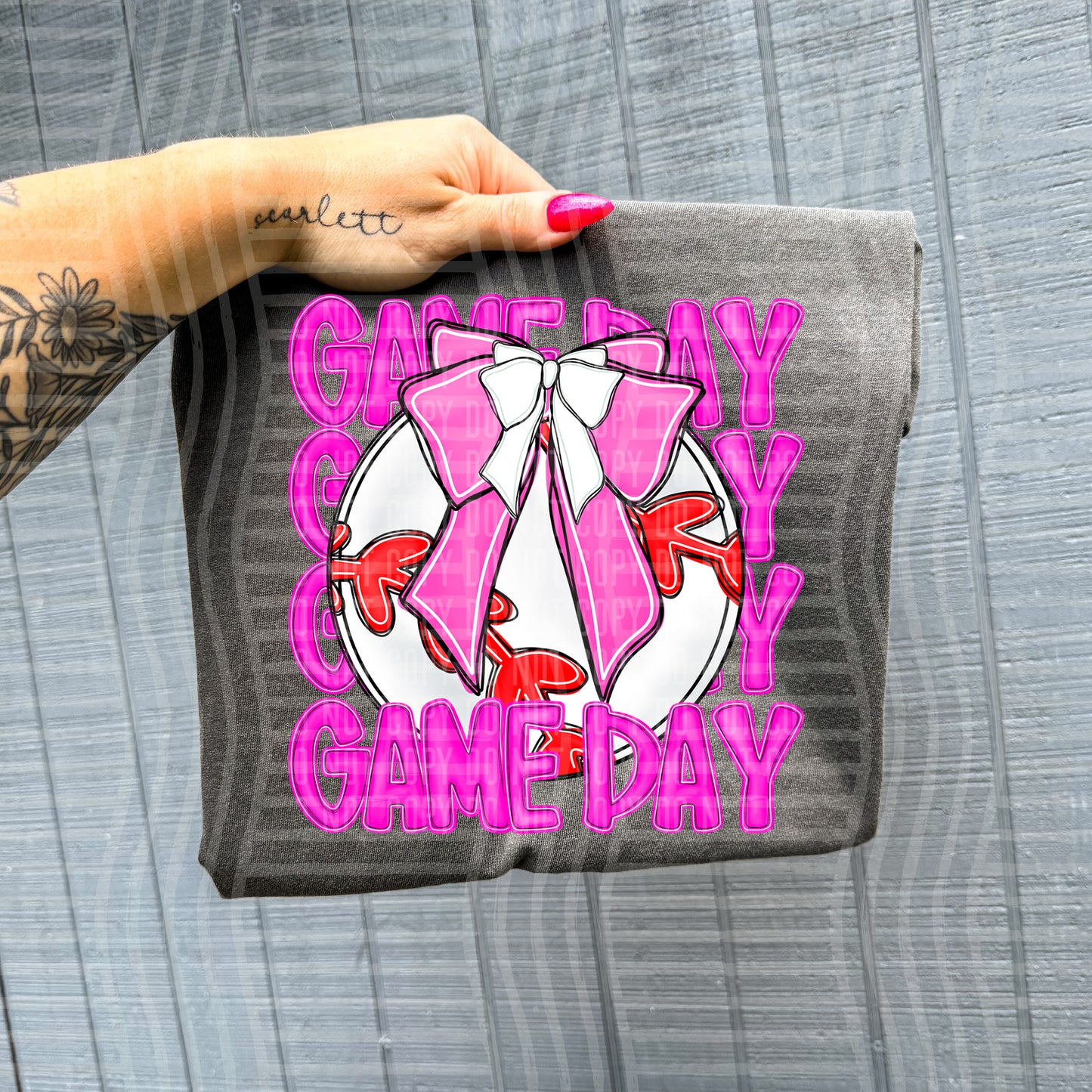 BASEBALL - GAME DAY - Color Dropdown Digital Download 300DPI PNG FILE