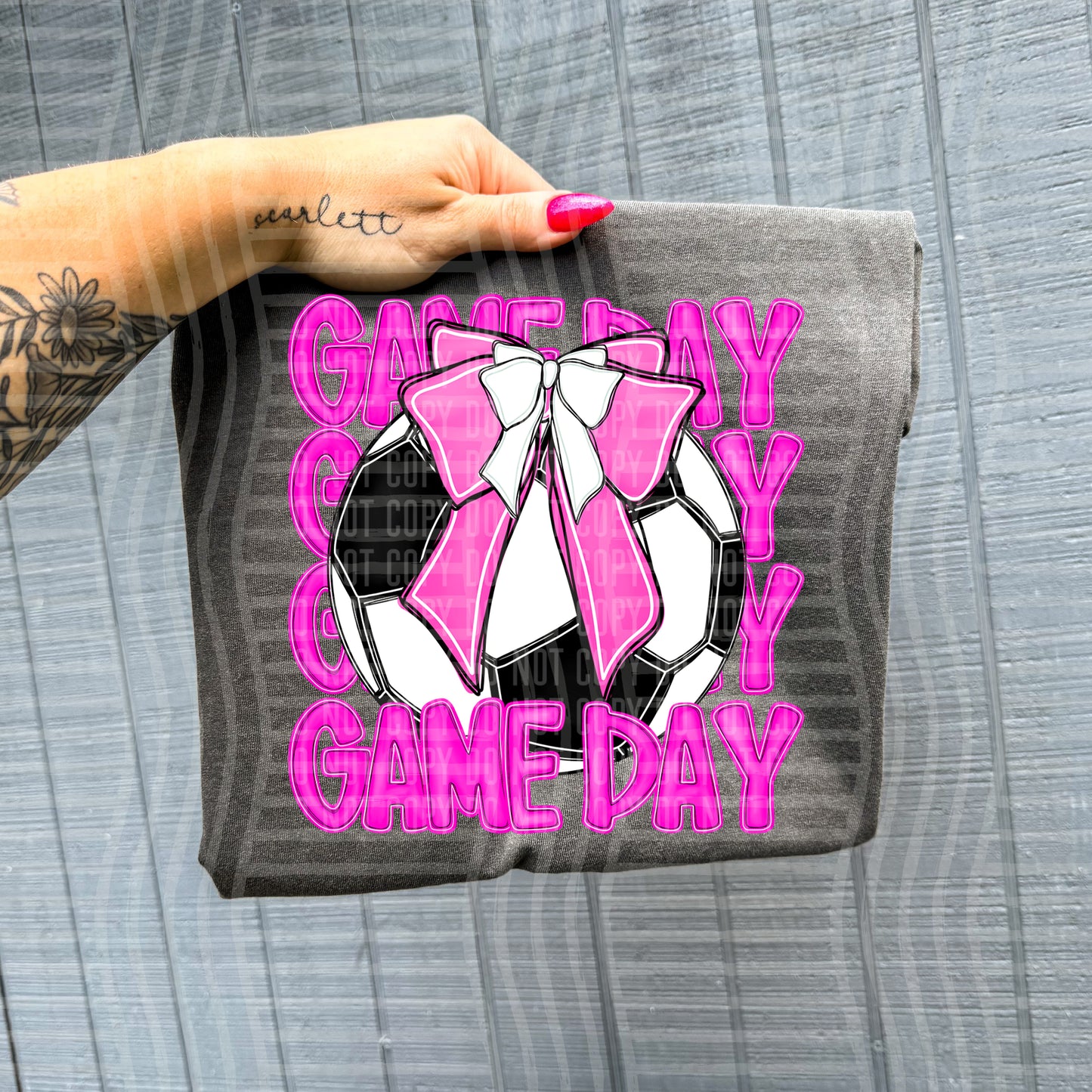 SOCCER - GAME DAY - Color Dropdown Digital Download 300DPI PNG FILE
