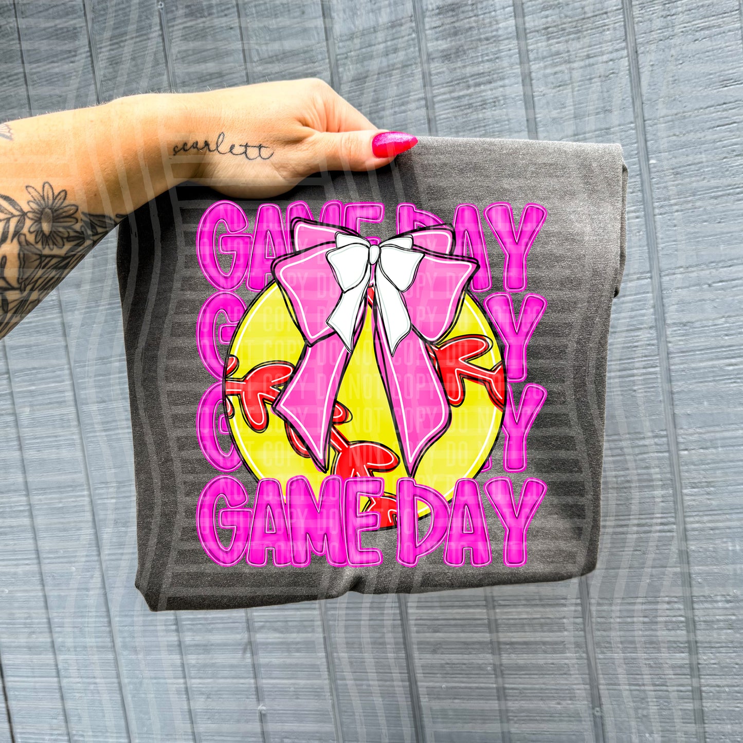 SOFTBALL - GAME DAY - Color Dropdown Digital Download 300DPI PNG FILE