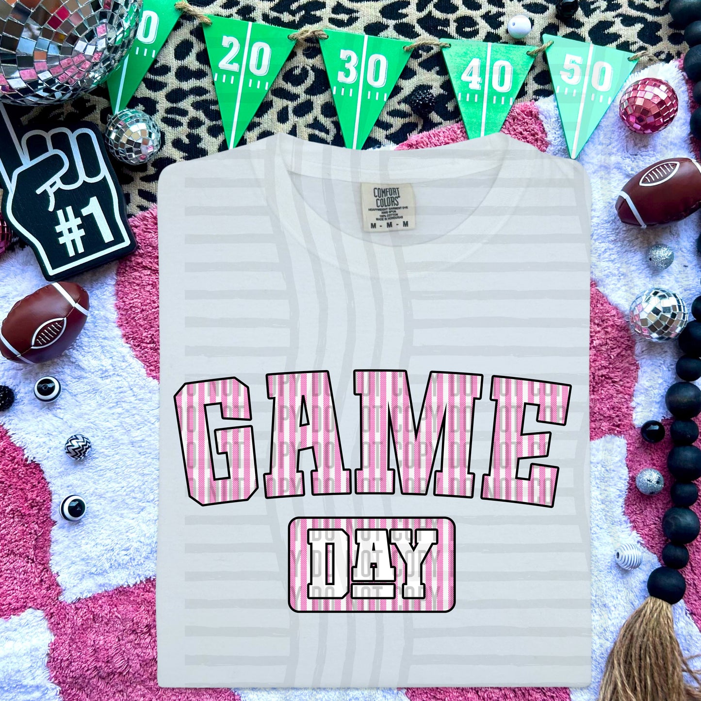 Game Day Seersucker - Color Dropdown Digital Download 300DPI PNG FILE
