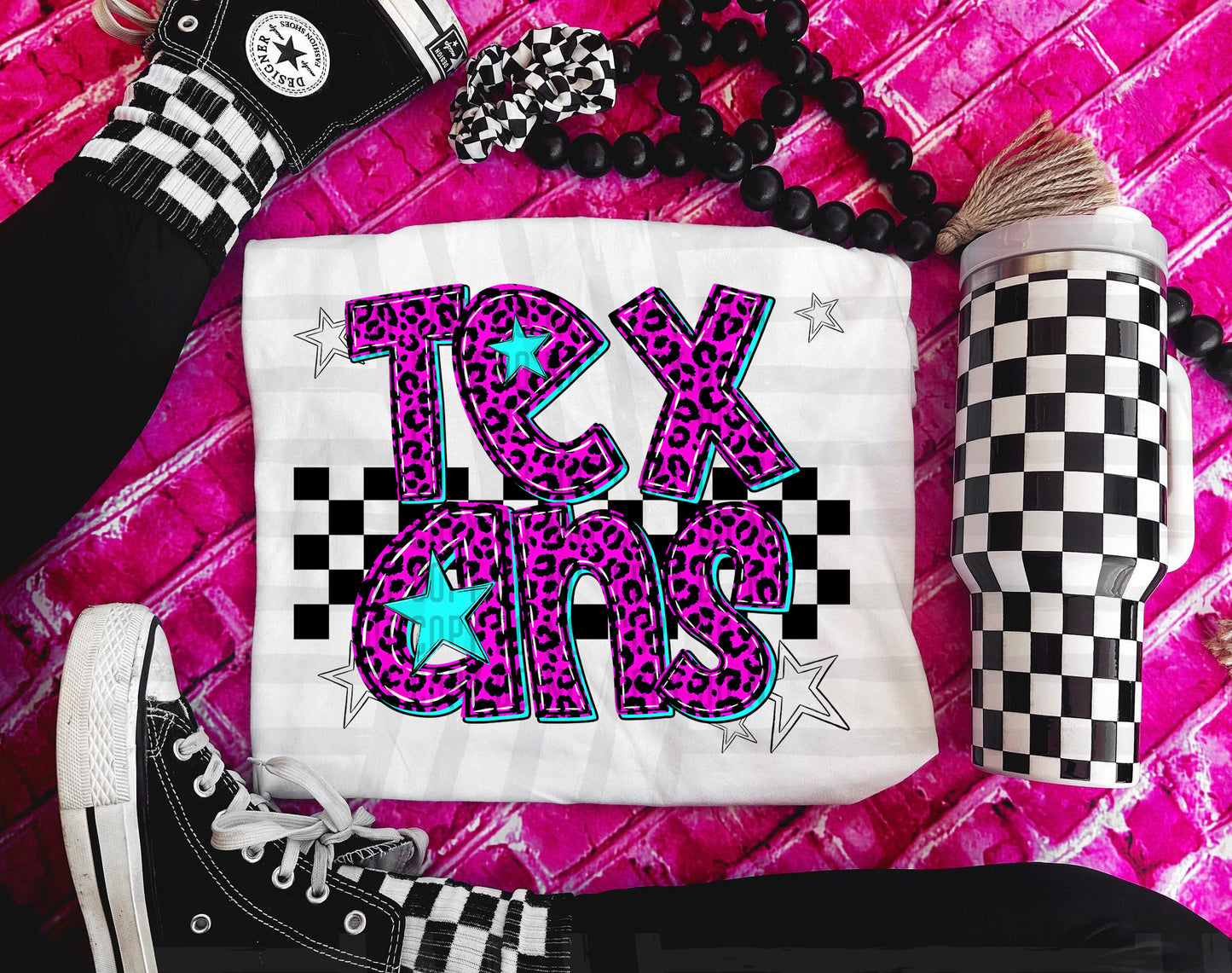 Pink checks - Dropdown + CUSTOM - Digital Download 300DPI PNG FILE