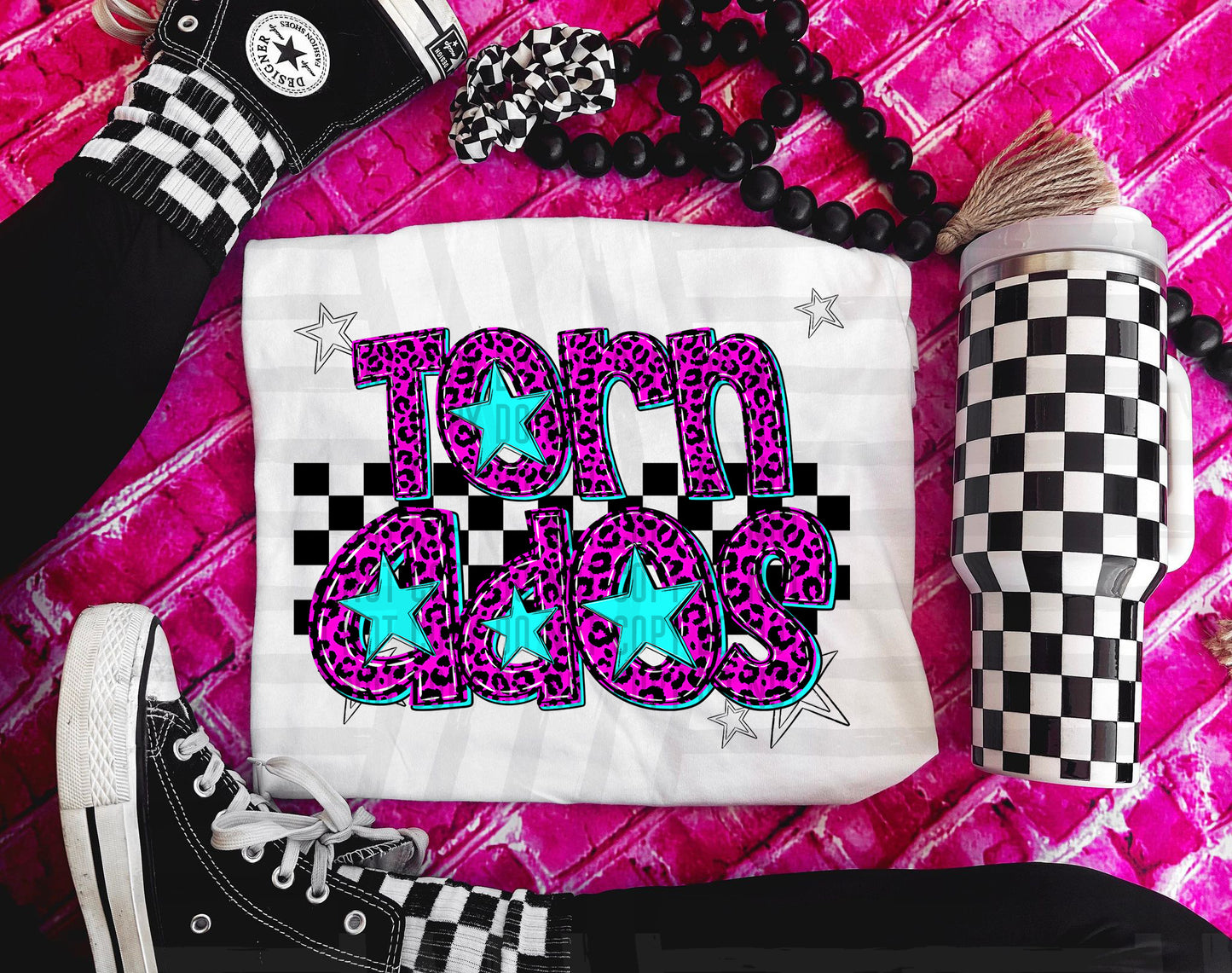 Pink checks - Dropdown + CUSTOM - Digital Download 300DPI PNG FILE