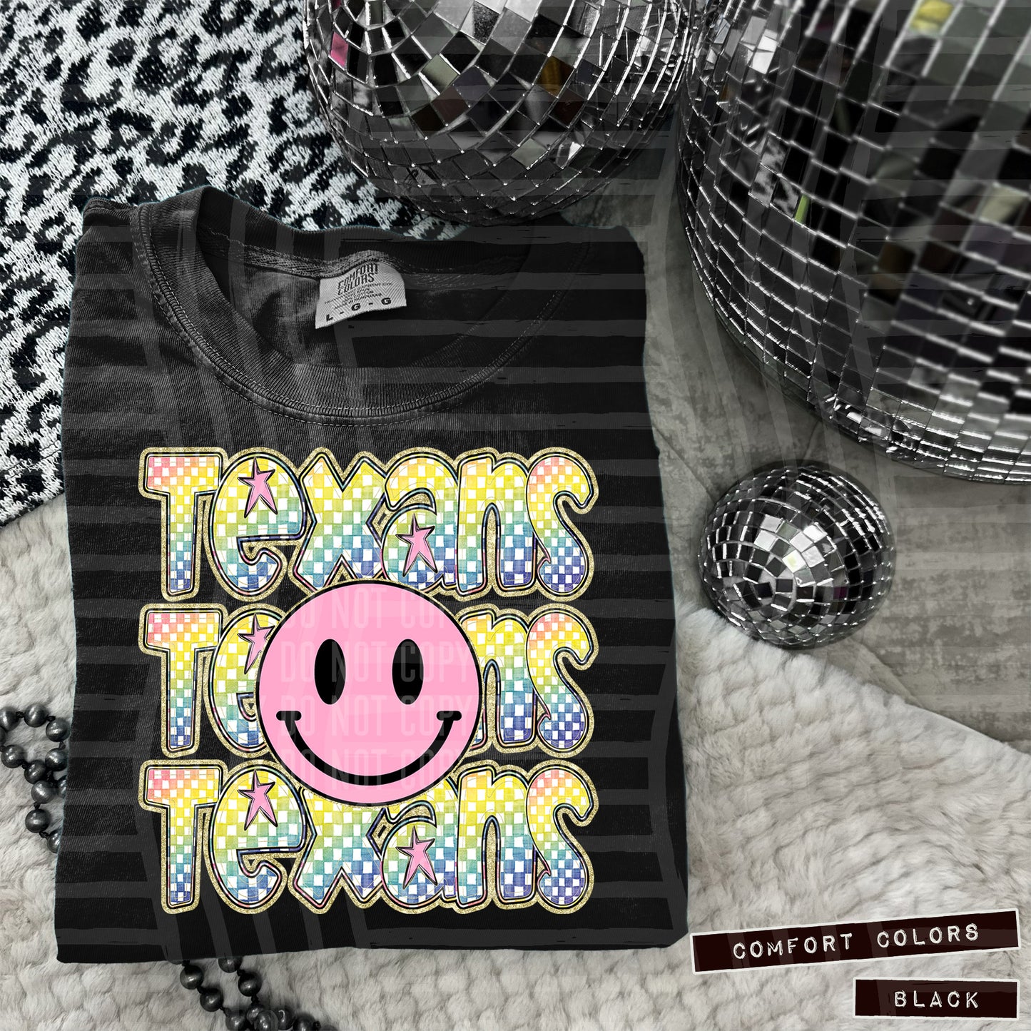 Rainbow Checker Pink Happy Triple Stacked - Digital Download 300DPI PNG FILE